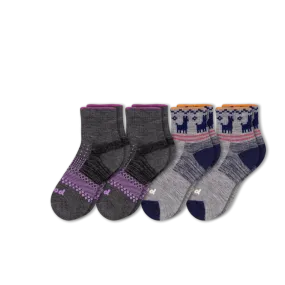 4 Pack - Women's Hiking Quarter Pacas Socks