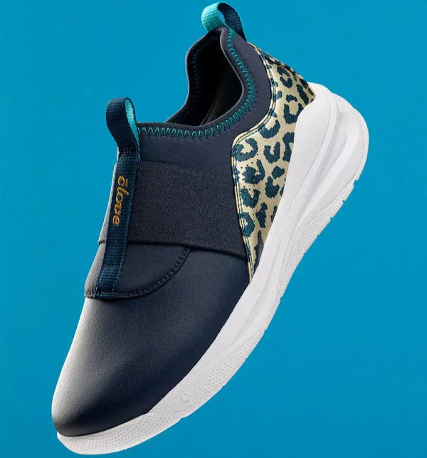 Clove - Solo Shoes - Limited Edition - Navy / Gold Leopard