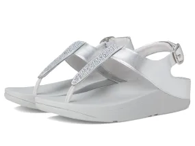 FitFlop Women's Fino Crystal-Mix T-Strap Sandals