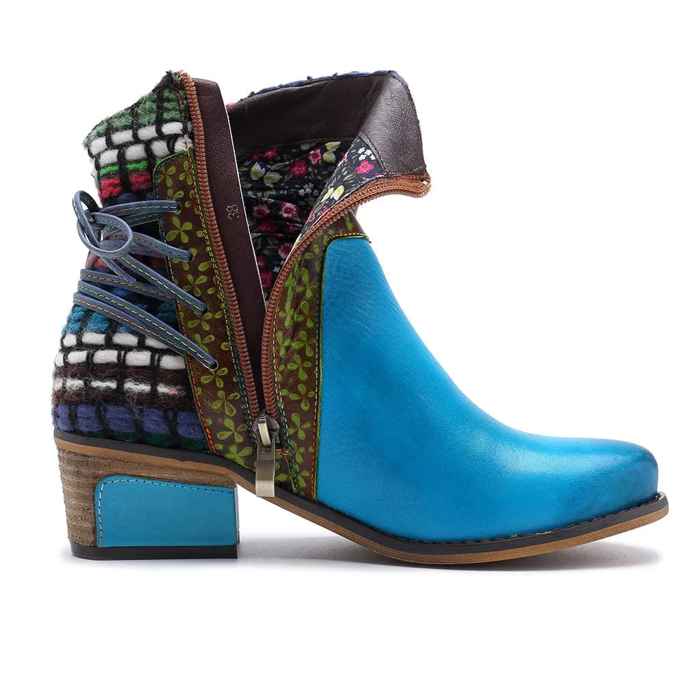 Handmade Full genuine Leather Denim Super Comfortable Boots