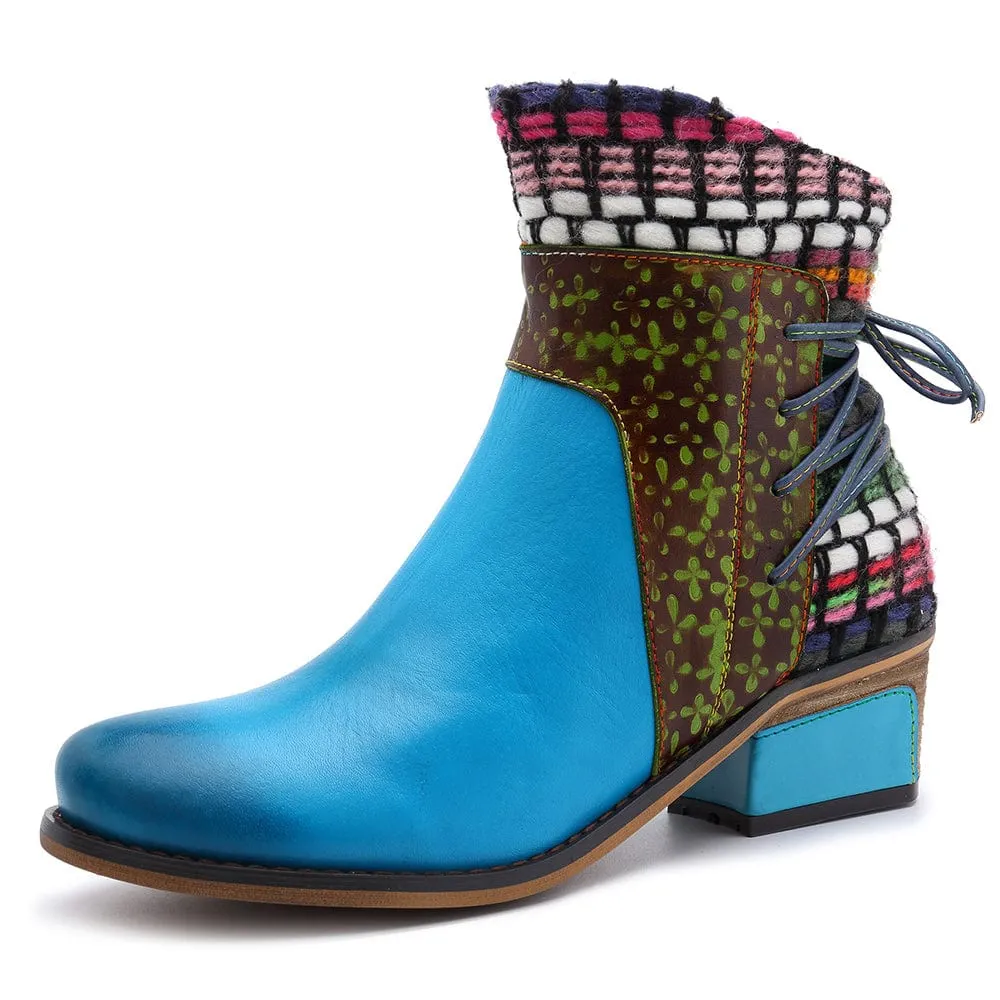 Handmade Full genuine Leather Denim Super Comfortable Boots