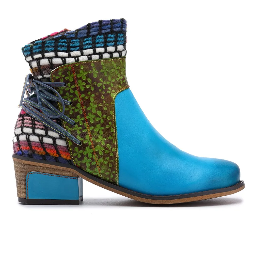 Handmade Full genuine Leather Denim Super Comfortable Boots
