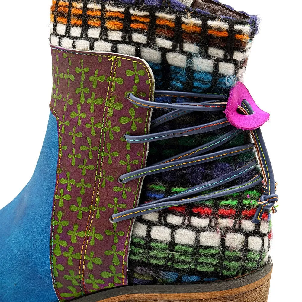 Handmade Full genuine Leather Denim Super Comfortable Boots