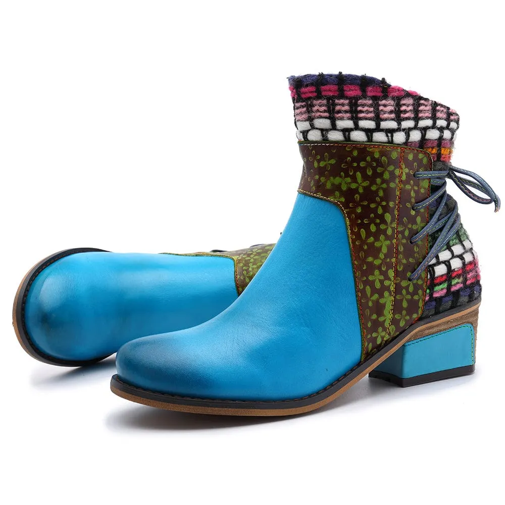 Handmade Full genuine Leather Denim Super Comfortable Boots