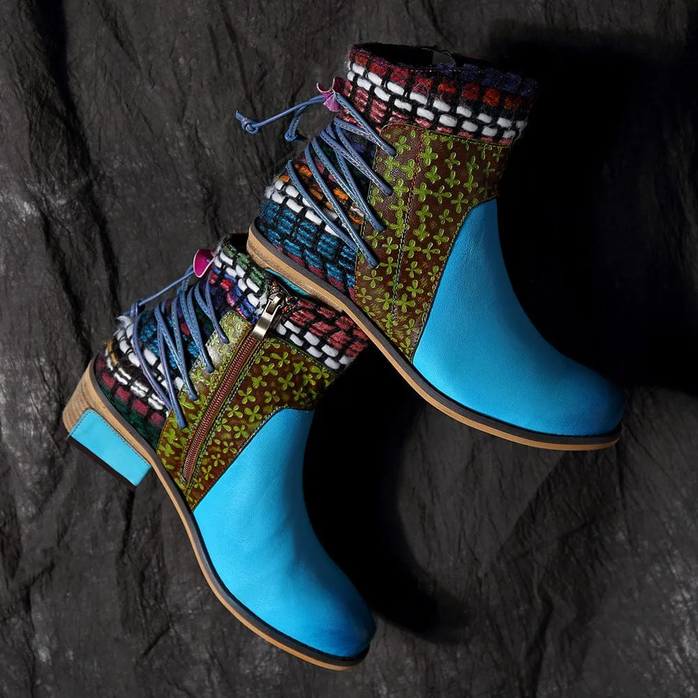 Handmade Full genuine Leather Denim Super Comfortable Boots