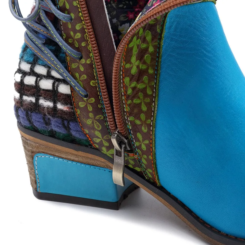 Handmade Full genuine Leather Denim Super Comfortable Boots