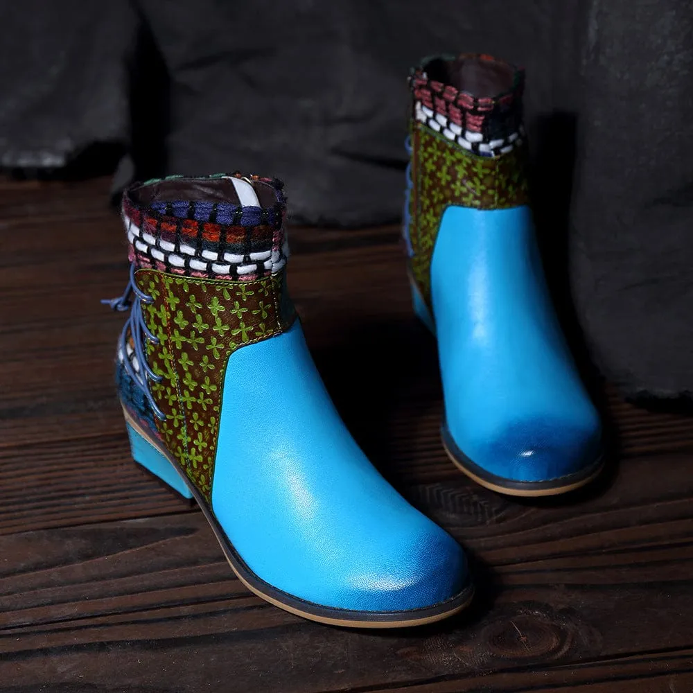 Handmade Full genuine Leather Denim Super Comfortable Boots