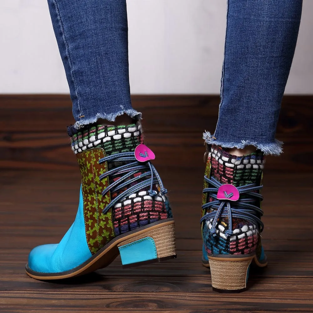 Handmade Full genuine Leather Denim Super Comfortable Boots