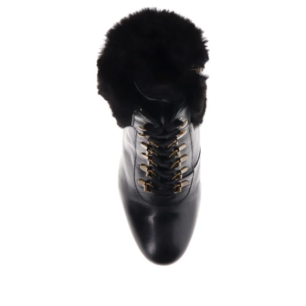 Kelsie Fur-Cuffed Ankle Boots - KELSIE / 325 853