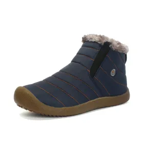 Mostelo®-Men's Winter Warm Push Ankle High Wedge Waterproof Rubber Hiking Snow Boots