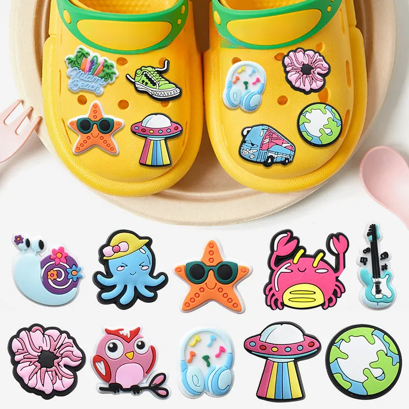 Owllaser Outdoor Leisure Series Shoe Charms for Crocs Shoes (21pcs)