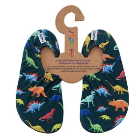 Slipfree Dino Non Slip Shoes for Beach Pool Home Navy Multi